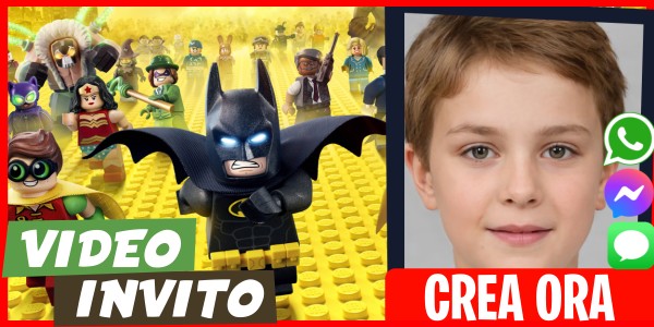 Crea Video Invito Festa a Sorpresa di Batman