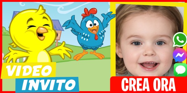 Crea Video Invito Festa del Gelato Pintinho Amarelinho