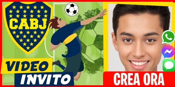 Crea Video Invito La squadra del Boca Juniors