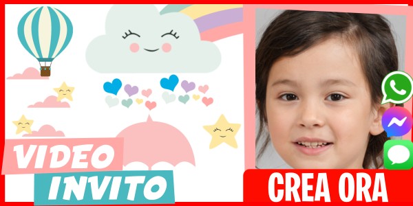 Crea Video Invito Baby Shower - Festa Prenatale Pioggia di Cuori