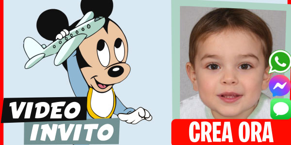 Crea Video Invito Topolino Baby