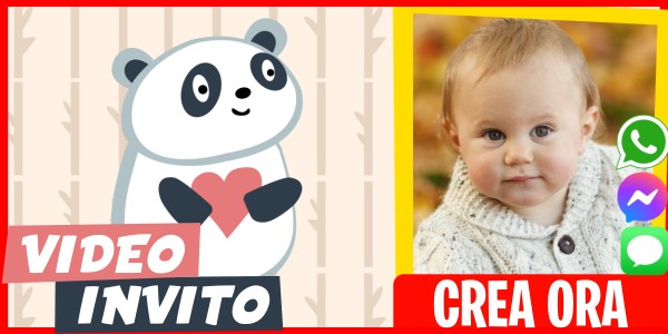 Crea Video Invito Festa di Compleanno del Panda