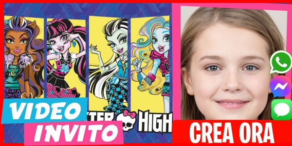 Crea Video Invito Halloween Monster High