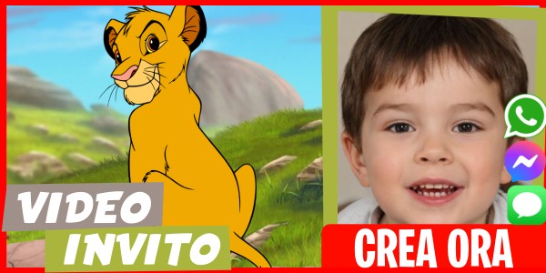 Crea Video Invito La Festa del Gelato del Re Leone