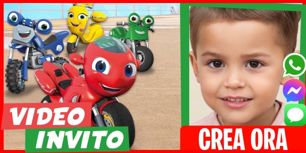 Crea Video Invito Festa in Piscina Ricky Zoom