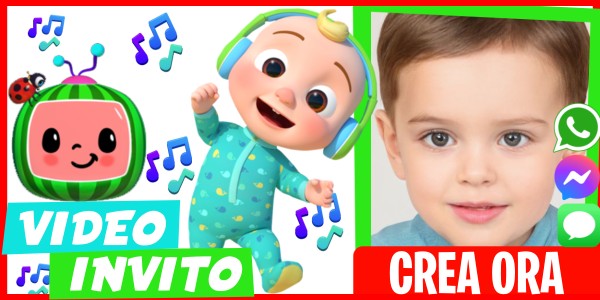 Crea Video Invito Compleanno di CoComelon