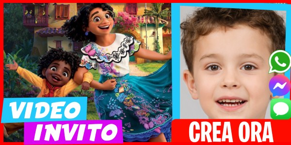 Crea Video Invito Festa a Sorpresa Encanto