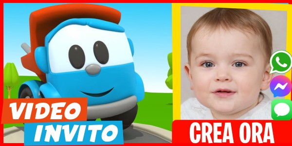 Crea Video Invito Leo il Camioncino Festa del Gelato