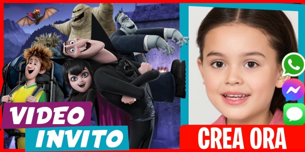 Crea Video Invito Festa a Sorpresa dell'Hotel Transylvania