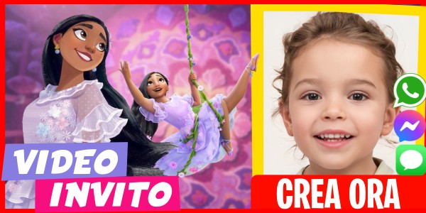 Crea Video Invito Festa a Tema Encanto