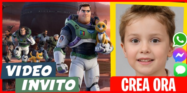 Crea Video Invito Compleanno a Tema Lightyear