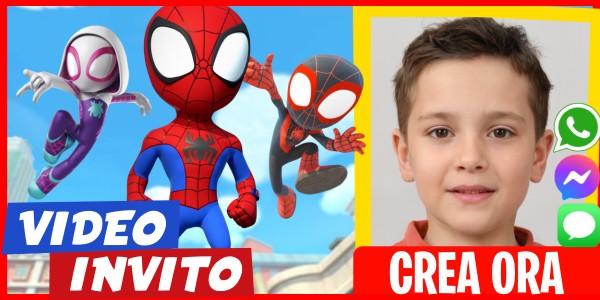 Crea Video Invito Festa di Compleanno di Spidey