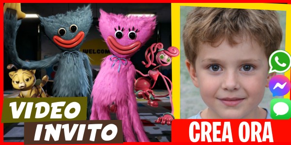 Crea Video Invito Compleanno a Tema Poppy Playtime