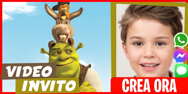 Crea Video Invito Festa a Sorpresa per il Compleanno di Shrek
