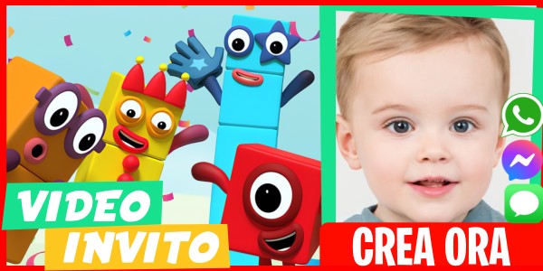 Crea Video Invito Compleanno Numberblocks