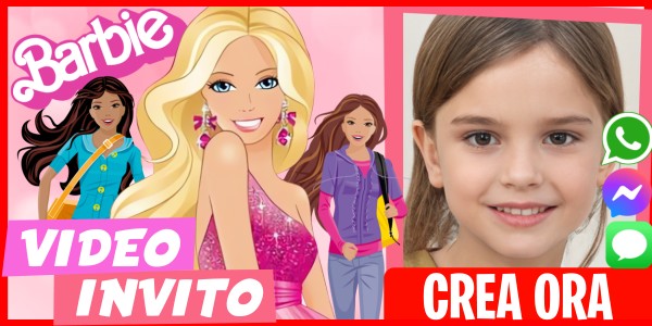 Crea Video Invito Festa a Sorpresa in Stile Barbie