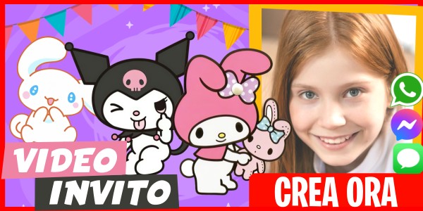 Crea Video Invito Festa Pigiama Cinnamoroll