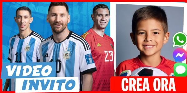 Crea Video Invito Festa del Calcio Argentino