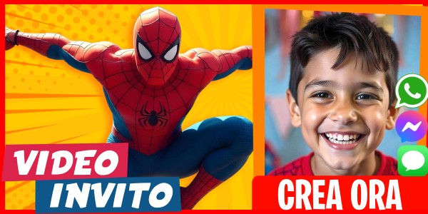 Crea Video Invito Festa Sorpresa Spiderman