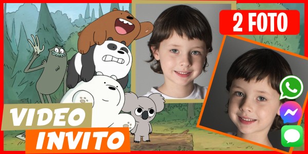 Crea Video Invito Compleanni Siamo solo orsi