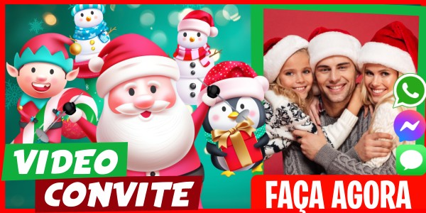 Faça um Video Convite Festa de Natal