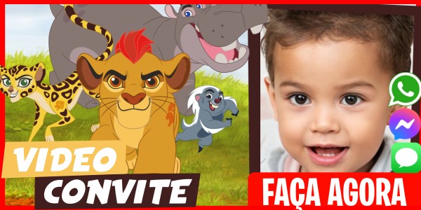 Faça um Video Convite Festa surpresa da Guarda do Leão