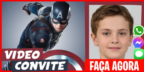 Faça um Video Convite Capitão América