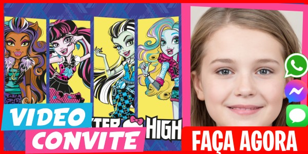 Faça um Video Convite Halloween Monster High