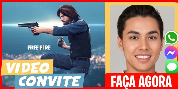 Faça um Video Convite Aniversário Virtual Free Fire