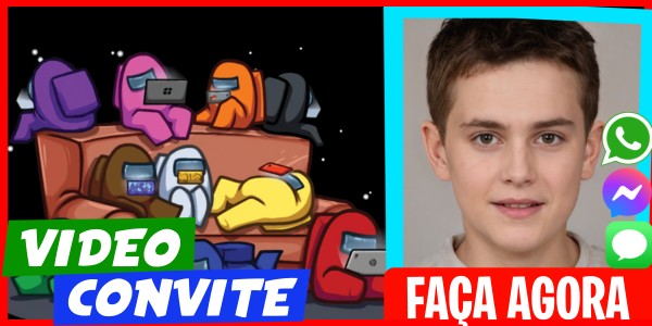 Faça um Video Convite Reunião Among Us