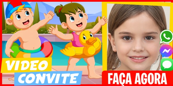 Faça um Video Convite Festa na Piscina