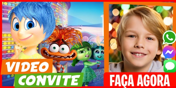 Faça um Video Convite Festa à Fantasia Divertida Mente