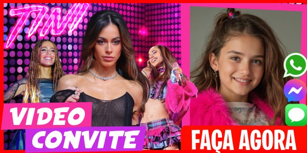 Faça um Video Convite Pool Party Tini Stoessel