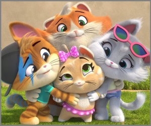 Convite de aniversário personalizado grátis 44 Gatos