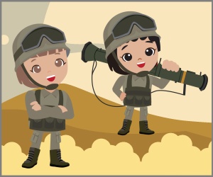 Invitación de cumpleaños personalizada gratis army