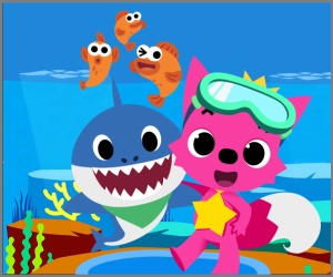 Convite de aniversário personalizado grátis Baby Shark