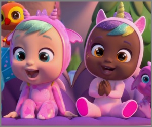 Invitación de cumpleaños personalizada gratis Bebés Llorones