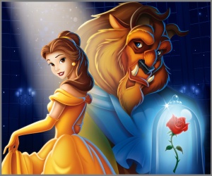 Free personalized birthday invitation The Beauty and the Beast