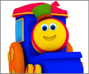 Free personalized birthday invitation Bob the Train