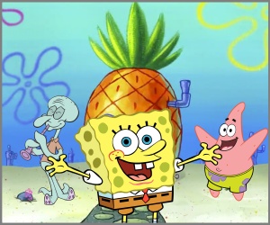 Free personalized birthday invitation bob_esponja