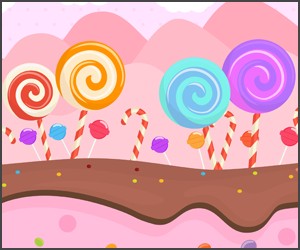 Free personalized birthday invitation Candy Land