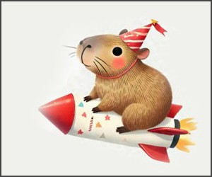Invitación de cumpleaños personalizada gratis capibara