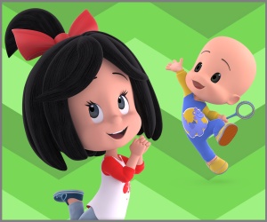Invitación de cumpleaños personalizada gratis Cleo y Cuquin