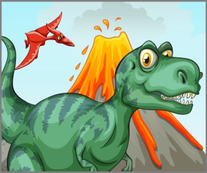 Free personalized birthday invitation dino