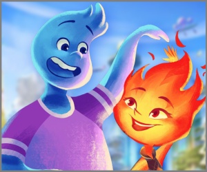 Free personalized birthday invitation Elemental Movie