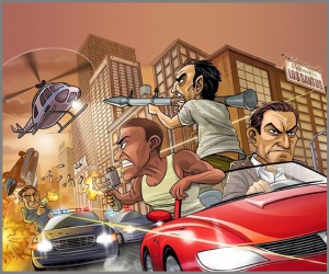 Free personalized birthday invitation GTA Grand Theft Auto