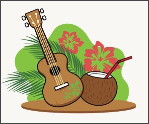 Free personalized birthday invitation Tiki Hawaiian Luau Party