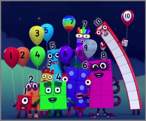 Free personalized birthday invitation Numberblocks