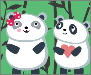 Free personalized birthday invitation Panda Bear