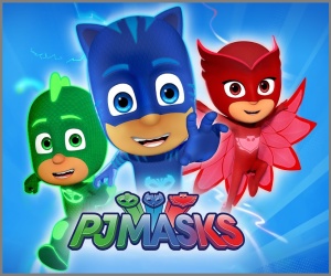 Invitación de cumpleaños personalizada gratis PJ Masks - Héroes en Pijamas